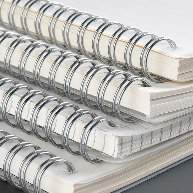 Color: Clear, Size: B5 - A4 A5 B5 Spiral book coil Notebook To-Do Lined DOT Blank Grid Paper Journal Diary Sketchbook For School Supplies Stationery