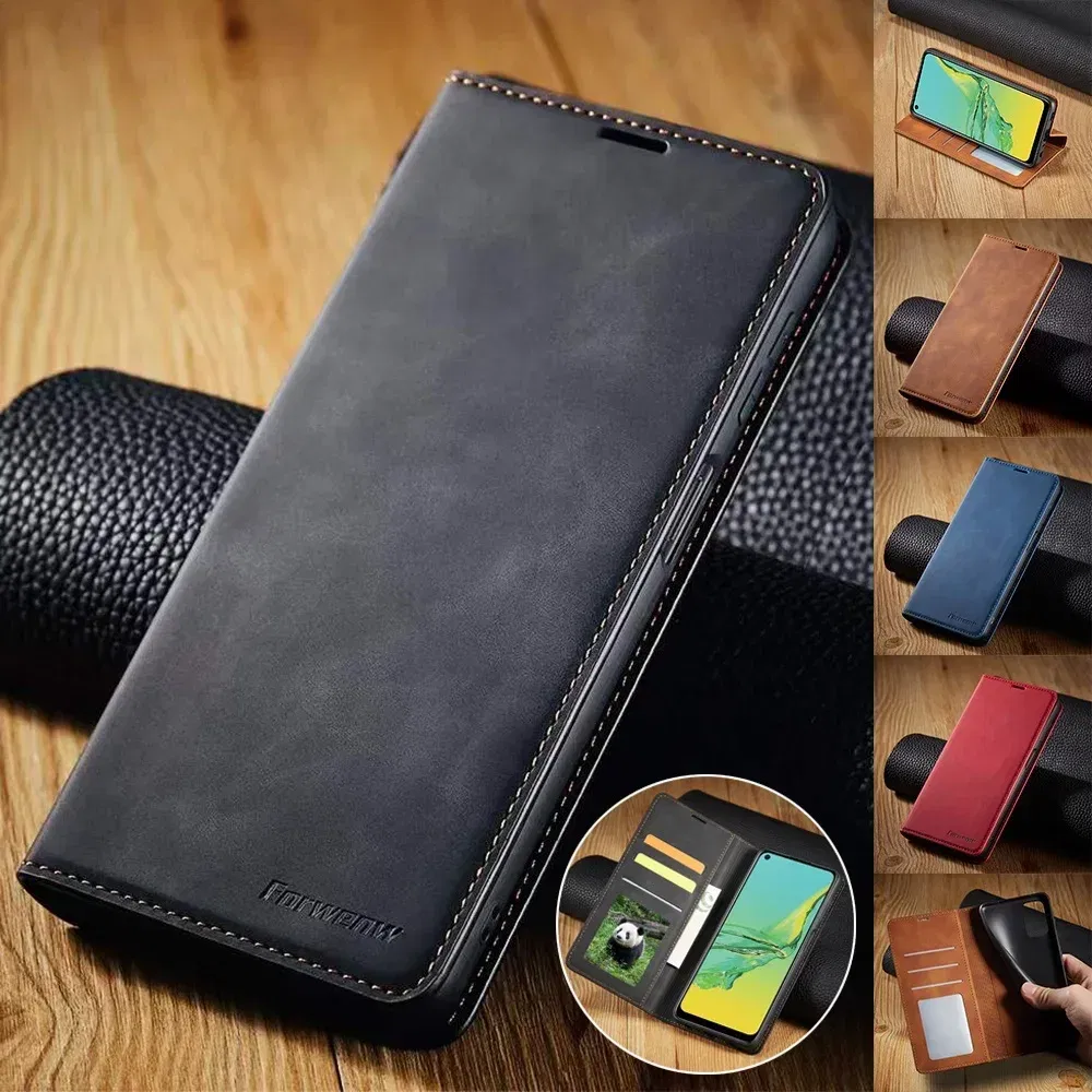 Color: Brown, Material: Acrylic - Leather Case for Samsung Galaxy A54 A53 A34 A33 A14 A13 A15 A25 A12 A22 A32 A52s A6 A7 A10 A20e A40 A50 A70 A21s A31 A41 A51 A71