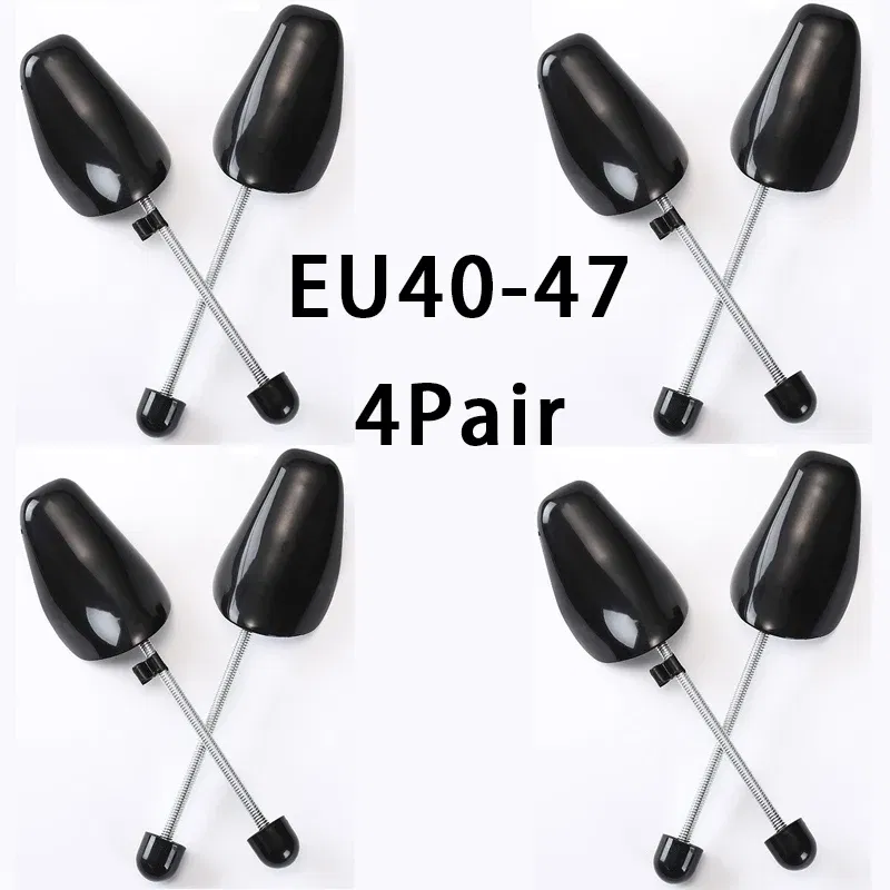 Color: Ivory - 1Pair Spring-loaded qualitative shoe stretcher Anti-deformation Inner support Shoes expander Shaping Anti Wrinkle Shoe Lasts