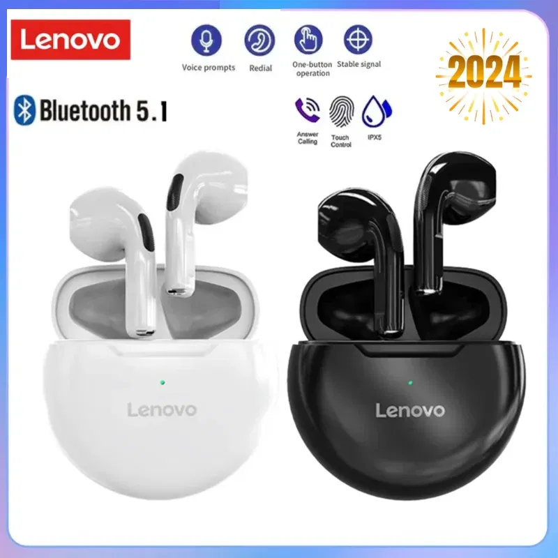 Color: WHITE, Ships From: CHINA - Original Lenovo TWS Air Pro 6 Earphones Wireless Bluetooth 5.0 HiFi Sport Noise Reduction Headphones Touch Control Earbuds