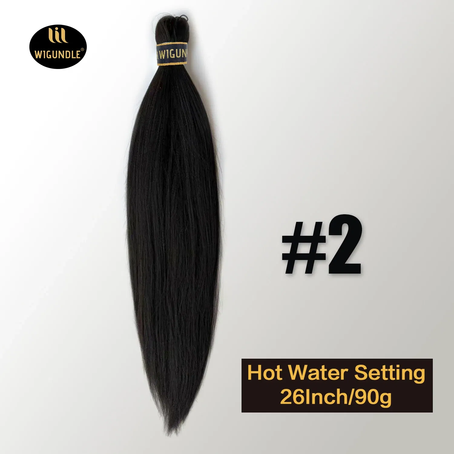 Color: WHITE, Stretched Length: 26inches, Bulk Buy: 3Pcs/Lot - Kanekalon 26inch Hot Water Set Pre Stretched Jumbo Braiding Hair Box Twist Braids Synthetic Hair Extensions For Women Soft Yaki