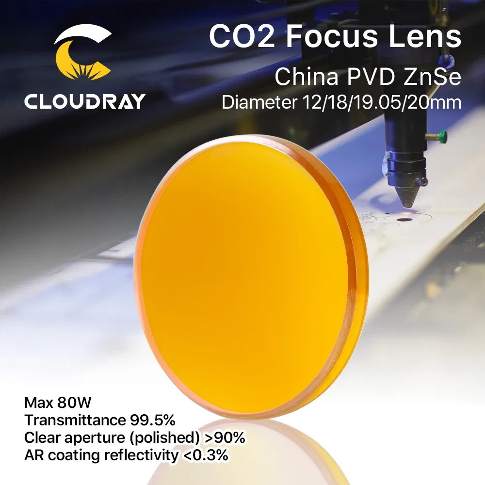 Focal Length: 101.6mm, Ships From: CHINA, Diameter: 20mm - Cloudray China CO2 ZnSe Focus Lens Dia.18 19.05 20 mm FL38.1 50.8 63.5 101.6 127mm 1.5 - 4" for Laser Engraving Cutting Machine