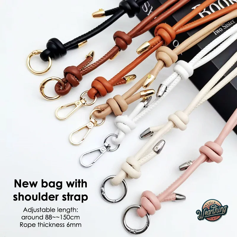 Color: Dark Brown - Long Leather Shoulder Strap Crossbody Bag Adjustable Replacement Belt Handbag Strap Accessories DIY Bag Belt For Handbags