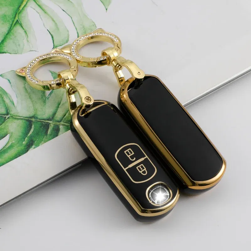 Color Name: Dark Grey - TPU Car Remote Key Case Cover for Mazda 2 3 6 Atenza Axela Demio CX-5 CX5 CX-3 CX7 CX-9 2015 2016 2017 2018 2019 Accessories
