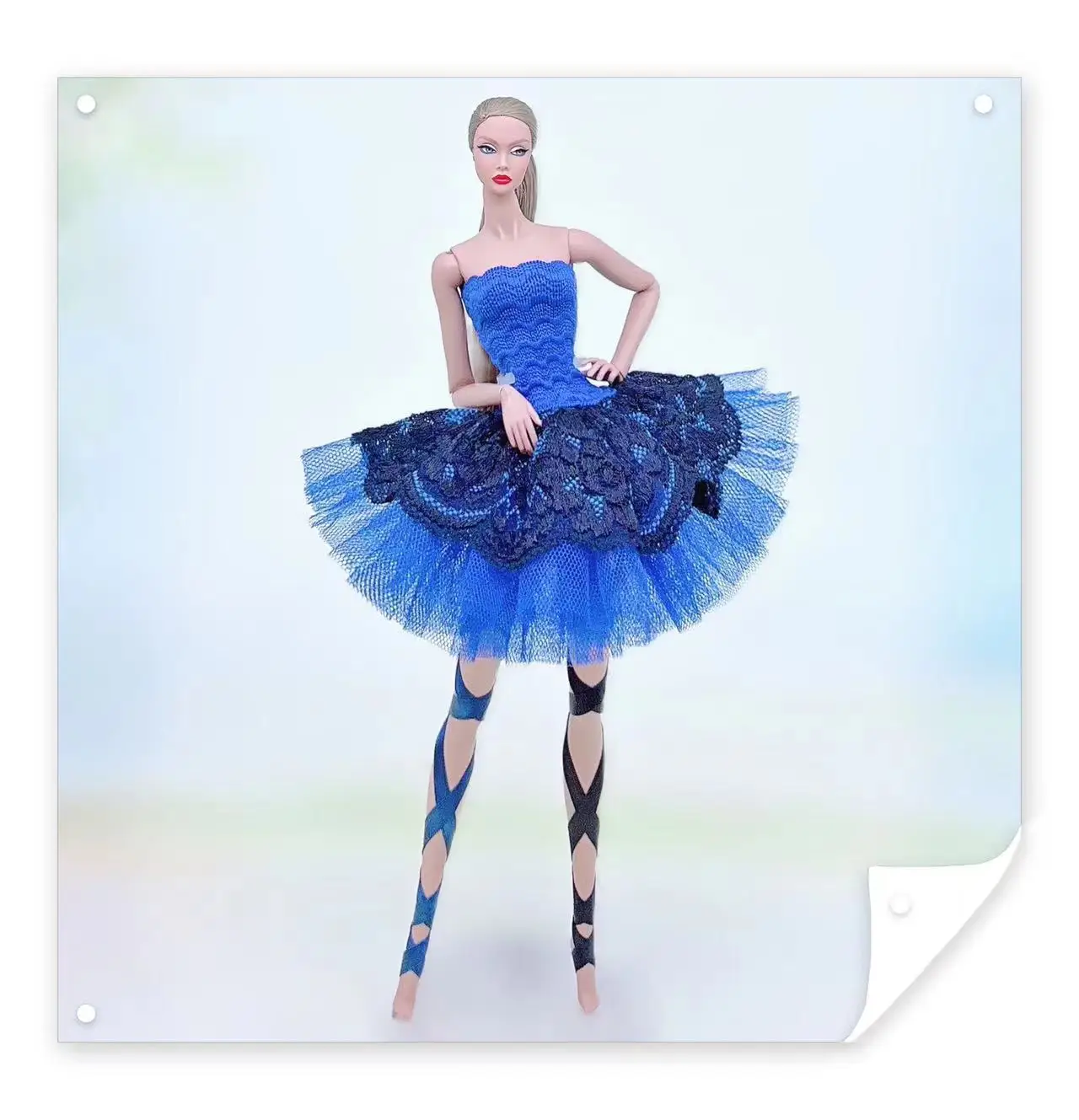 Color: green - for clothes for barbie ballerina