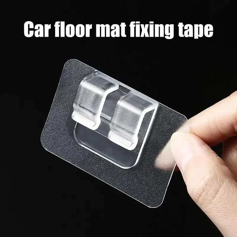 Ships From: CHINA, Color Name: PURPLE - Car Floor Mat Clips Self Adhesive Invisible Non-Slip Carpet Clips Universal Mat Fasteners For Prevent Displacement Portable