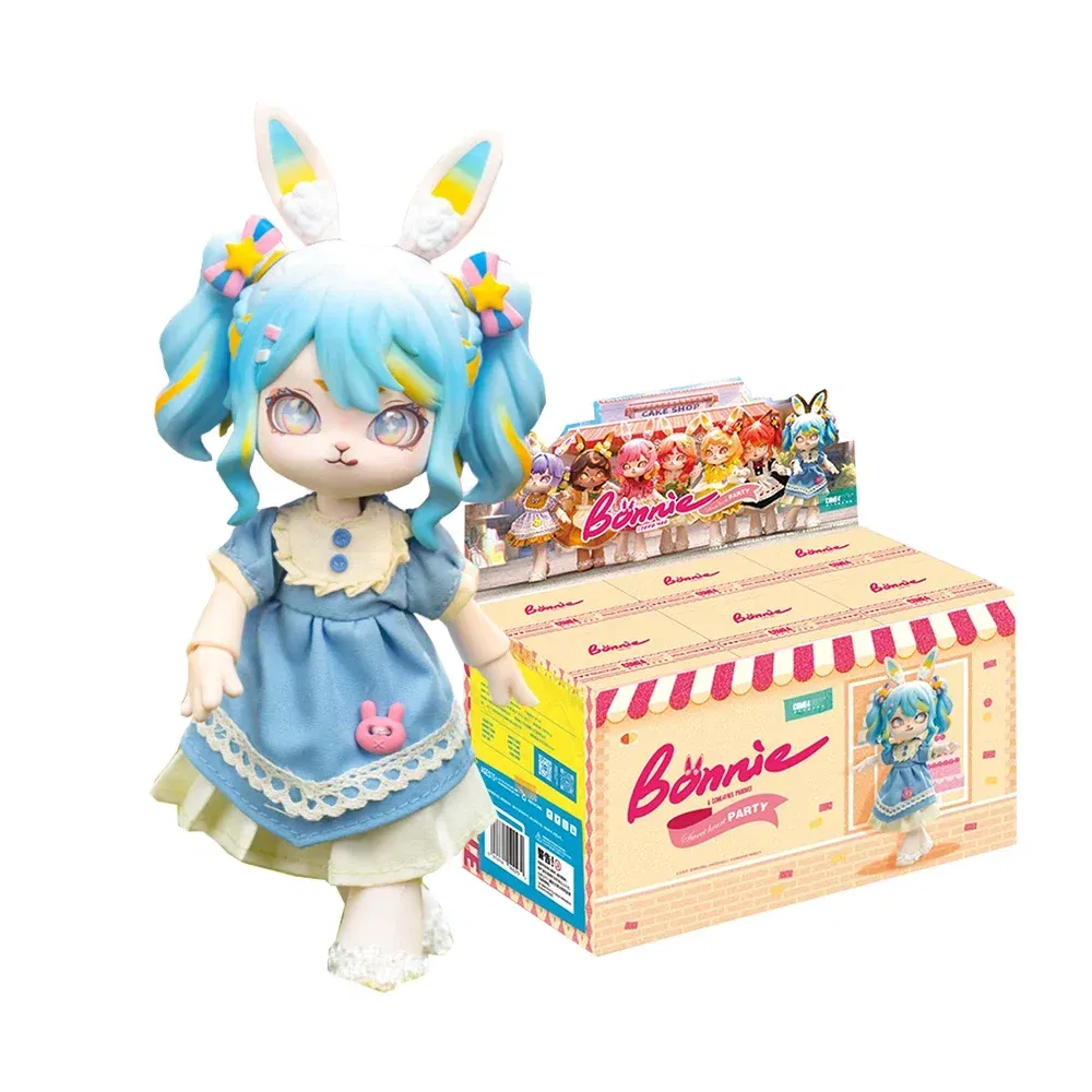 Color: Red - Bonnie Blind Box Toys Cute 1/12 Bjd Obtisu11 Jointed Doll Mystery Surprise Box Action Figure Kawaii Dolls Girls Christmas Gift