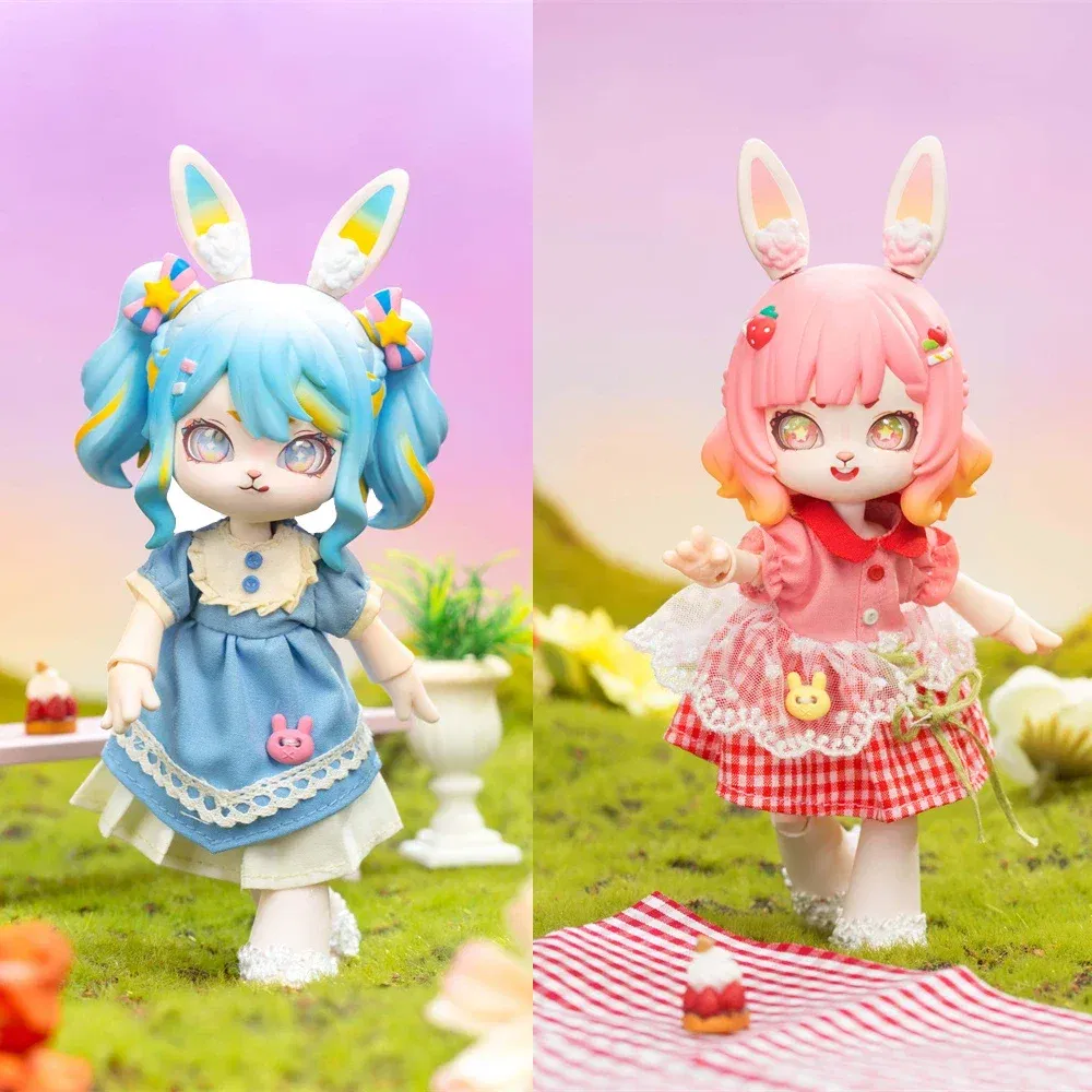 Color: Red - Bonnie Blind Box Toys Cute 1/12 Bjd Obtisu11 Jointed Doll Mystery Surprise Box Action Figure Kawaii Dolls Girls Christmas Gift
