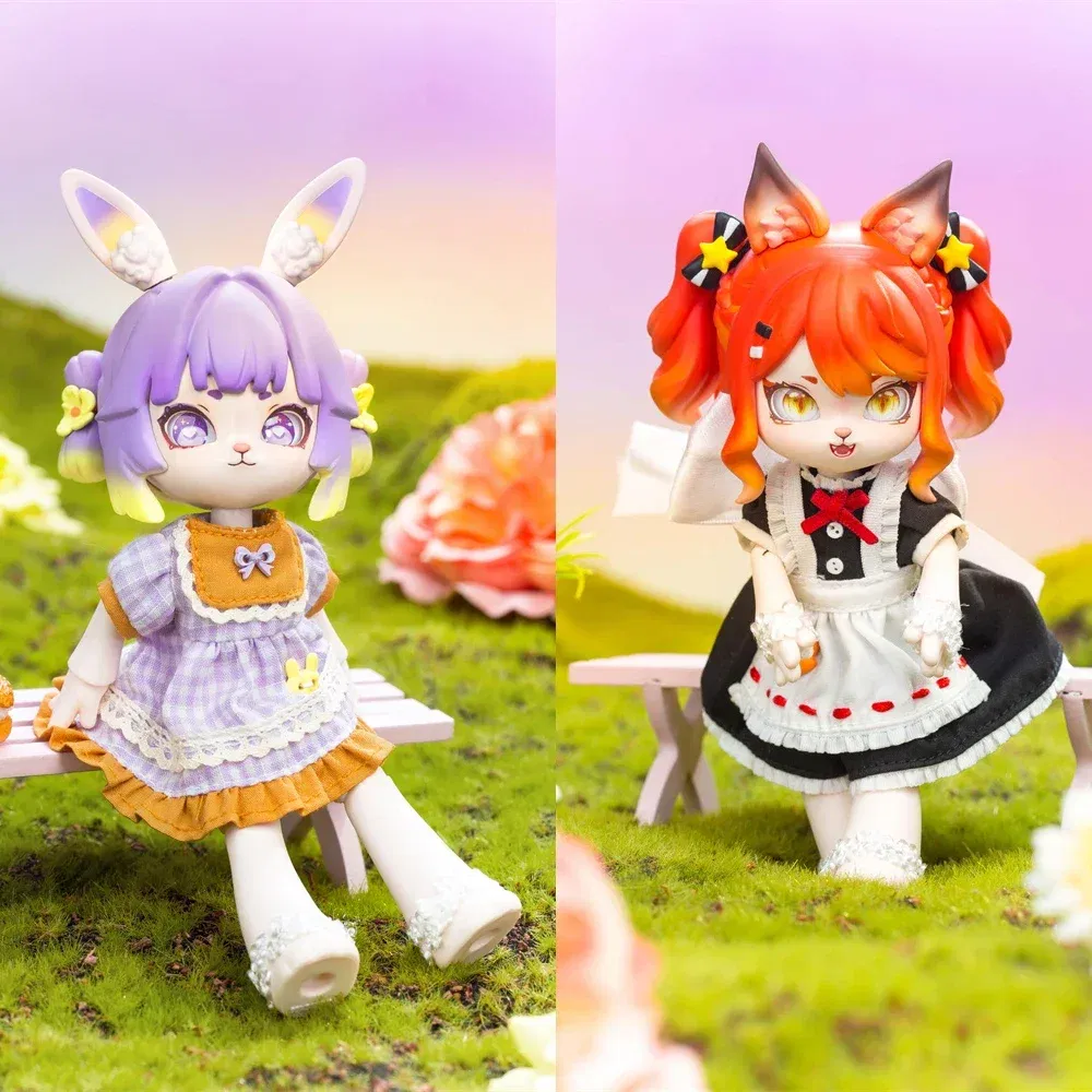 Color: Red - Bonnie Blind Box Toys Cute 1/12 Bjd Obtisu11 Jointed Doll Mystery Surprise Box Action Figure Kawaii Dolls Girls Christmas Gift