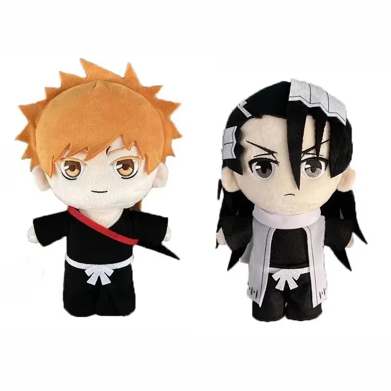 Color: Beige - Anime BLEACH Plush Toy Kuchiki Byakuya Kurosaki ichigo Aizen Sousuke Zaraki Rukia Ichimaru Gin Stuffed Doll Soft Figure Fan Gift