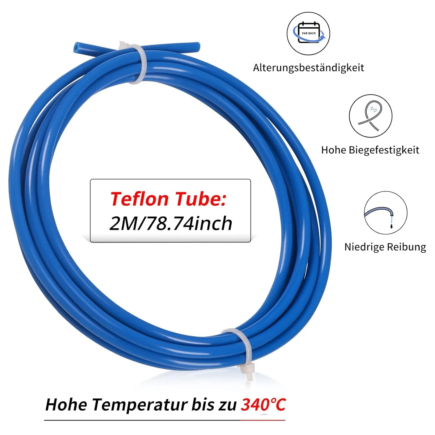 Color: green - Creality 1M 2M 3D Printer PTFE Tube Bowden Tubing Upgrades with 8x PC4-M6/PC4-M10 3D Printer Bowden Tube for 1.75mm Filament