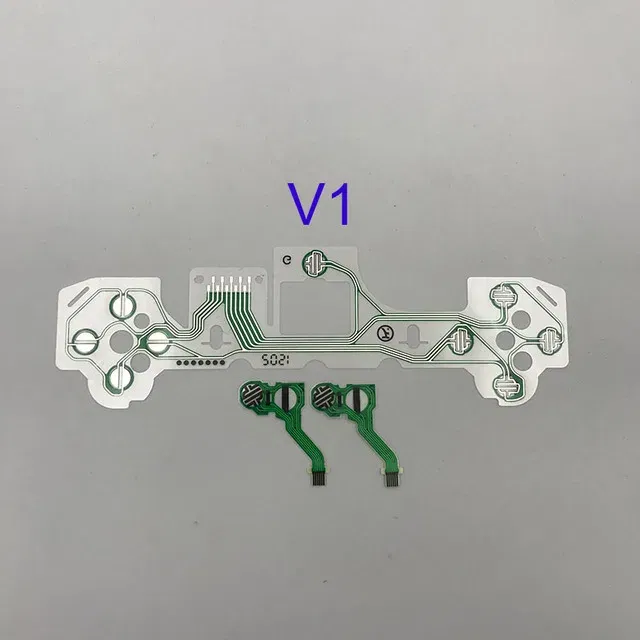 Color: PURPLE - 10Pcs Set for Ps5 Ps4 Pro Slim Jdm 040 050 Ps3 Controller Conductive Film Keypad Flex Cable Replacement Circuit Board Pcb Ribbon