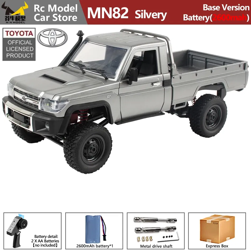 Color: Fluorescent Yellow - MN MODEL 1/12 4X4 Remote Control Diving Off-road Car Retro LC79 Truck Climbing All Terrain Vehicle Rock Crawler Toy for Adult