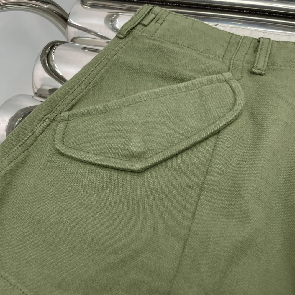 Cotton Women's Shorts Y2K Retro Washed Elegant Commuter Versatile Workwear Pants 2025 Early Autumn New Arrival