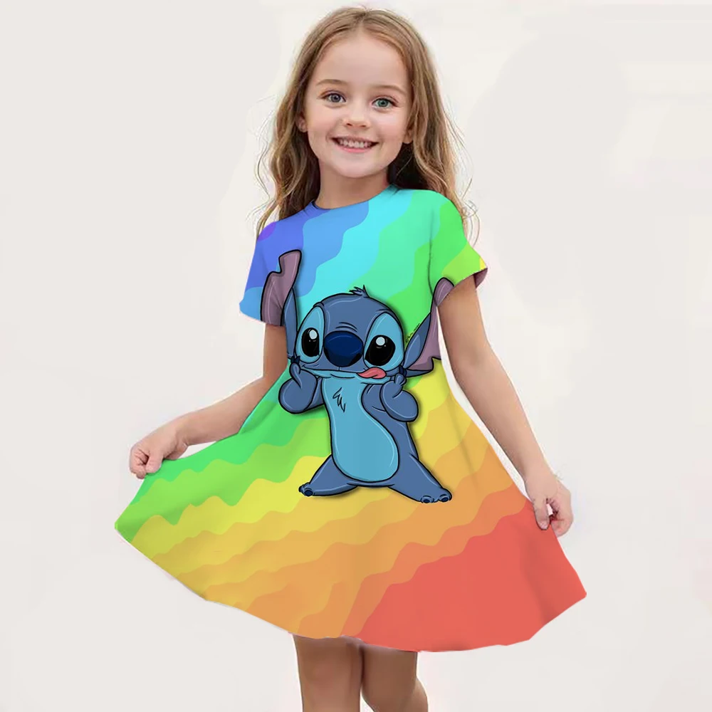 Color: GRAY, Ships From: CHINA, Kid Size: 4 - Hot Sale Kids Girl Cosplay Snow Queen Top Disney Lilo & Stitch Princess Dress for 2-14 Years Girls Birthday Party Dresses