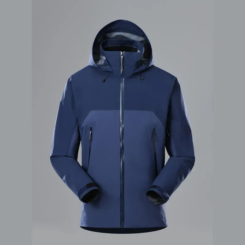 Color: Navy Blue?€ AE existing skus?‰, Size: XXL - ARC Outdoor Men's and Women's, Fashionable, Windproof and Waterproof, Mountaineering, Breathable, Travel, Camping, Windbreaker