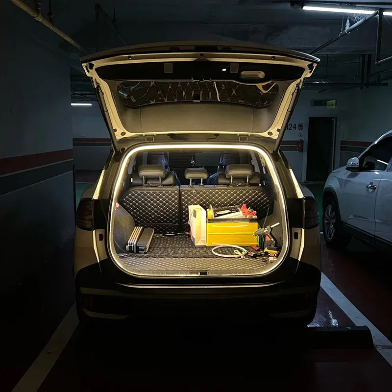 Emitting Color: 6000K Cold White - BLALION ?°??°• Frunk Brighten LED Strip Modified Ambient Light For Tesla Model 3 Y S 5M Waterproof Flexible Atmosphere Lamp 트? ??¬ ?•°?„?–?트