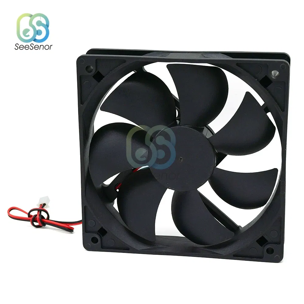 Color: Green - 120mm 12cm 12025 Fan 5V 12V 24V 120mm*120mm*25mm Fan DC Brushless Cooling Fan 120x120x25mm 2PIN PC Computer Case Cooler