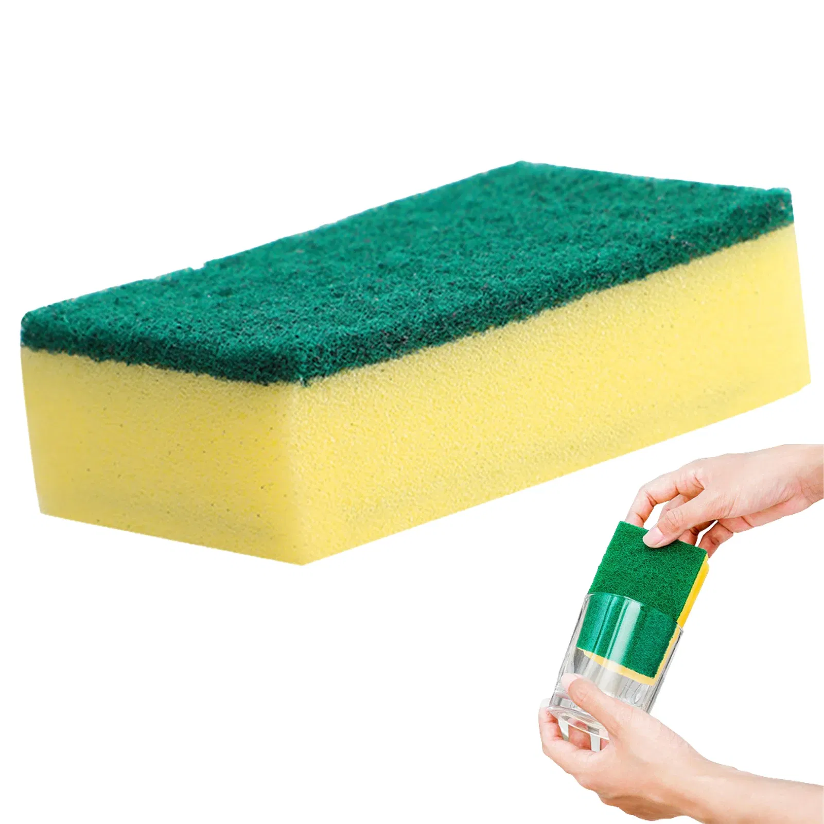 Color: WHITE, Ships From: CHINA - Dishwashing Sponge Kitchen Nano Emery Magic Clean Rub Pot Rust Focal Stains Sponge Sponge Removing Kit Cleaning Brush Sponges
