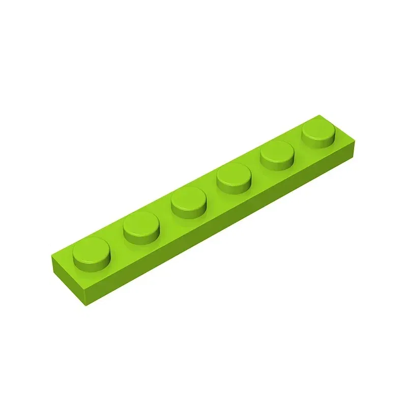 Color: Gold - Gobricks GDS-505 Plate 1 x 6 compatible with lego 3666 pieces of children's DIY building block Particles Plate DIY