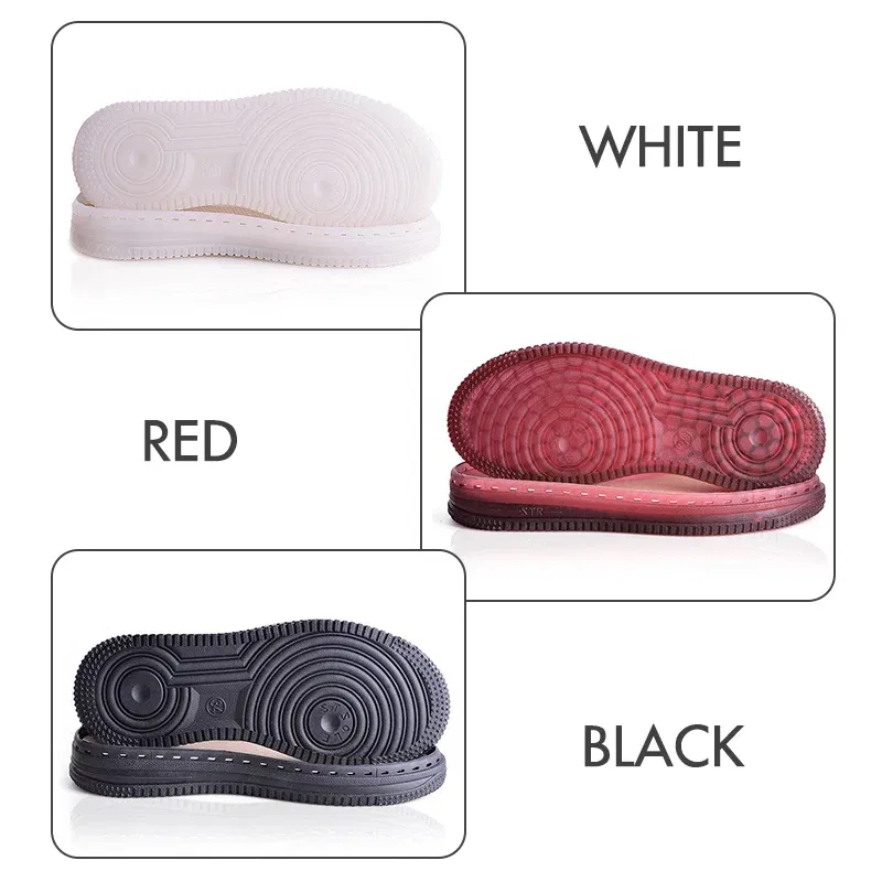 Color: black, Shoe Size: 5 - 1 Pair Soft Rubber Soles Hand-woven Hook Line Soles Anti-slip Shoe Patch Durable Repair Replacement For Boot Shoes