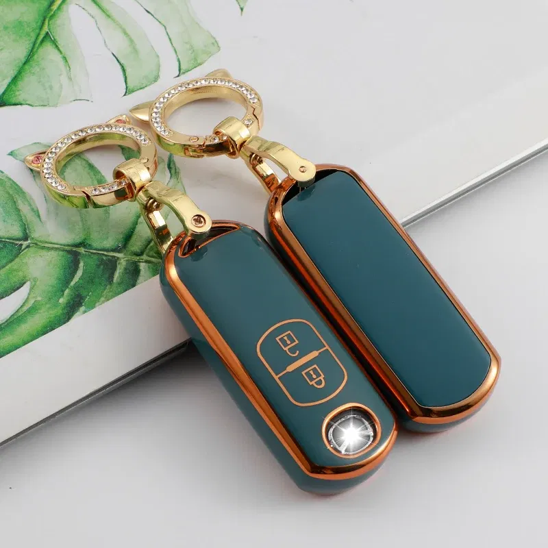 Color Name: APRICOT - TPU Car Remote Key Case Cover for Mazda 2 3 6 Atenza Axela Demio CX-5 CX5 CX-3 CX7 CX-9 2015 2016 2017 2018 2019 Accessories