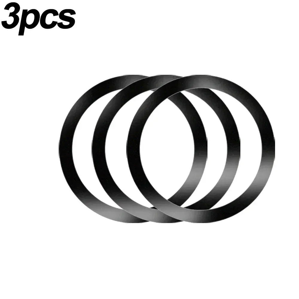 Color: Yellow - 2024 Stainless Steel Universal Magnetic Metal Plate Ring For Magsafe Wireless Charger Iron Sheet Sticker Magnet Car Phone Holder