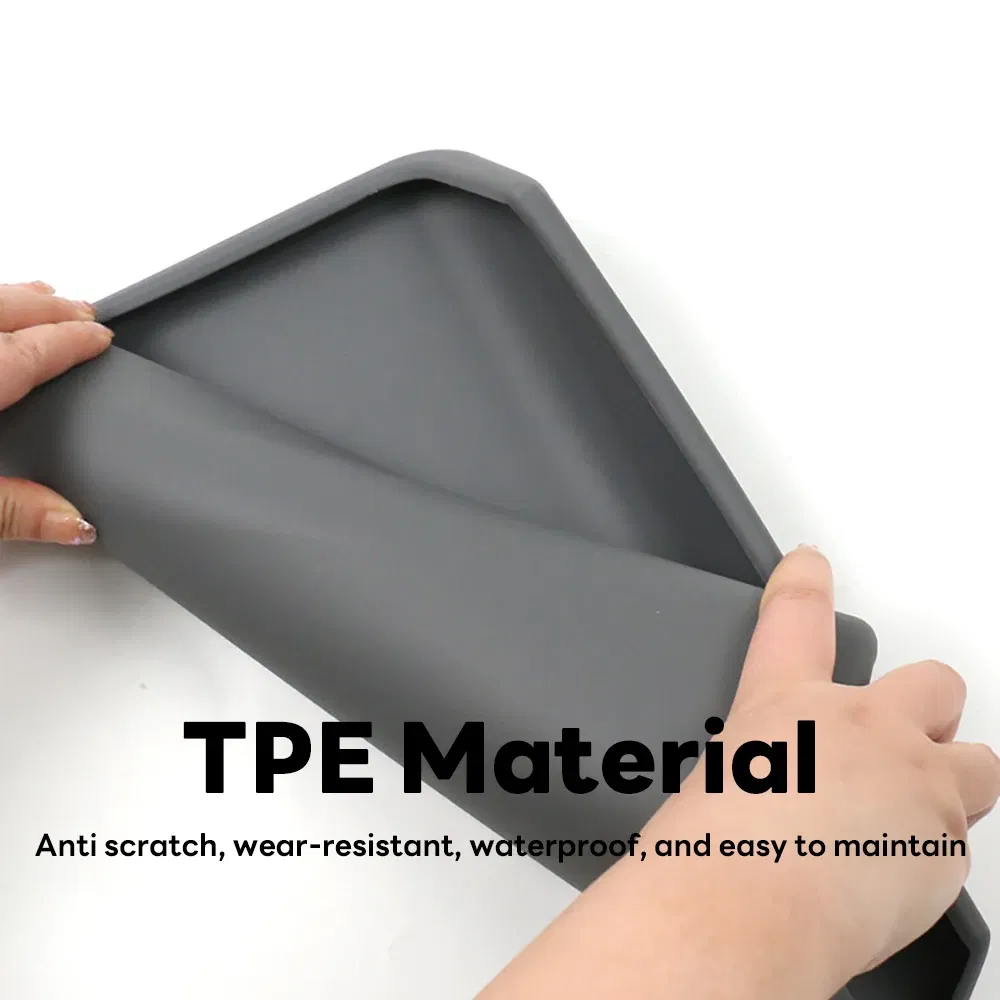 Color: Beige - for Tesla Model 3 Highland 2024 TPE Soft Case Car Center Console Arm Rest Lid Auto Central Armrest Box Pad Cover Accessories