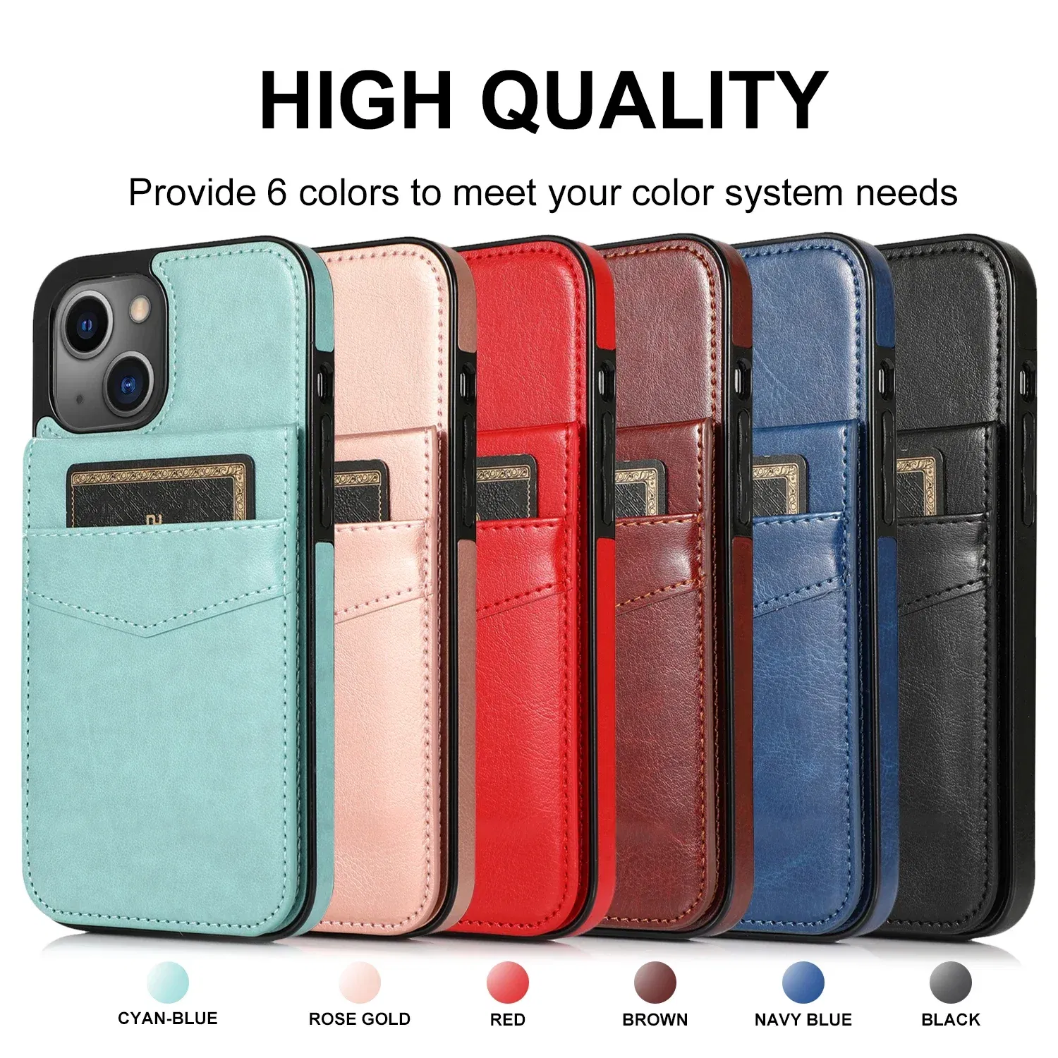 Color: Brown, Material: PVC - Faux Leather Wallet Kickstand Phone Case for IPhone 13 12 Mini 16E 16 15 14 11 Pro Max X XR XS 7 8 Plus Case with Credit Card