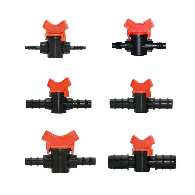 Color: Silver - 1/4" 3/8" 1/2" 3/4" Garden Tap DN15 DN20 Irrigation Water Valve Mini Valve Waterstop Connectors Garden Hose Adapter 1pcs