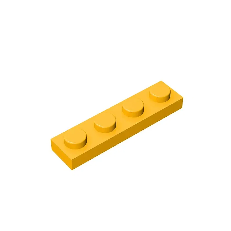 Color: black - Gobricks 10PCS MOC Bricks Parts Plate 3710 1x4 Compatible Assembles Particles For Building Blocks DIY Bricks Educational Toys