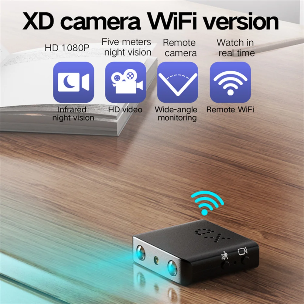 Sensor Size: 1/3" - BKW1 Camera Smallest Cam Mini WiFi 1080P IR-Cutting Camera Night Motion Detection For Home Office Security Surveillance