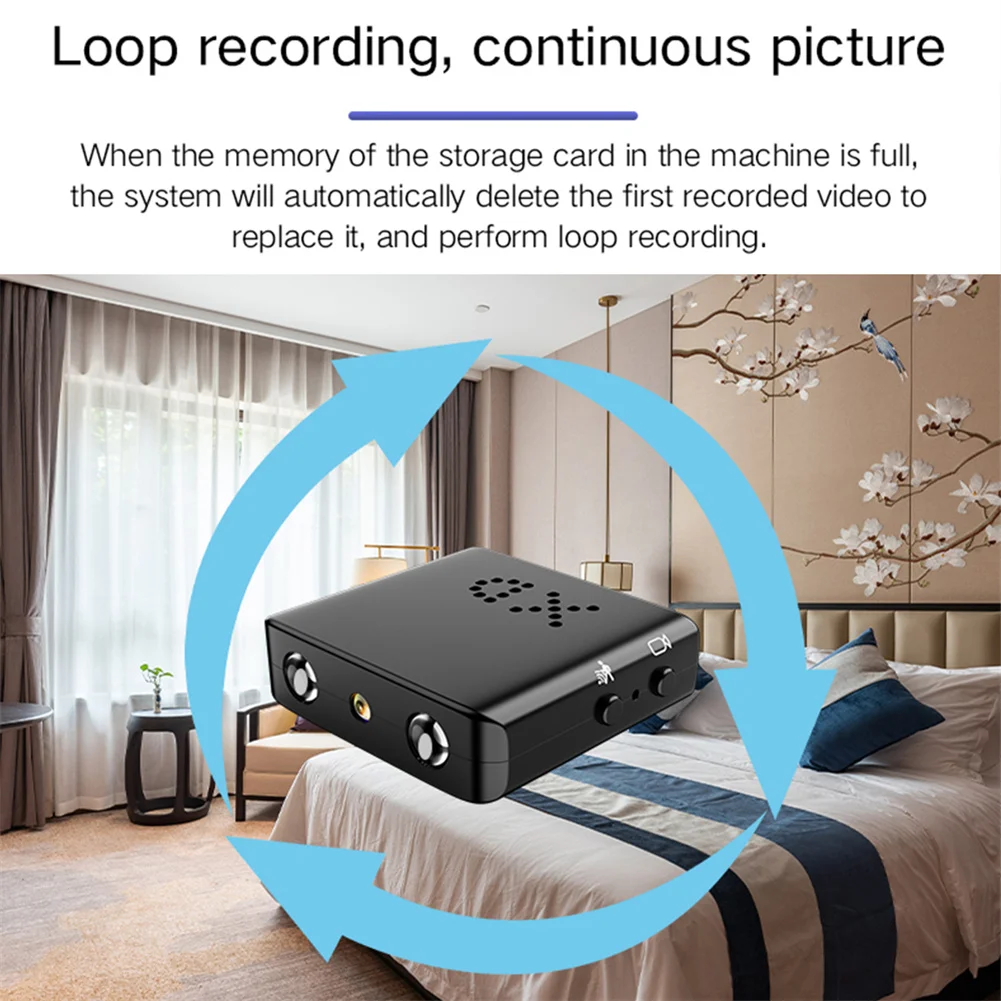 Sensor Size: 1/3" - BKW1 Camera Smallest Cam Mini WiFi 1080P IR-Cutting Camera Night Motion Detection For Home Office Security Surveillance