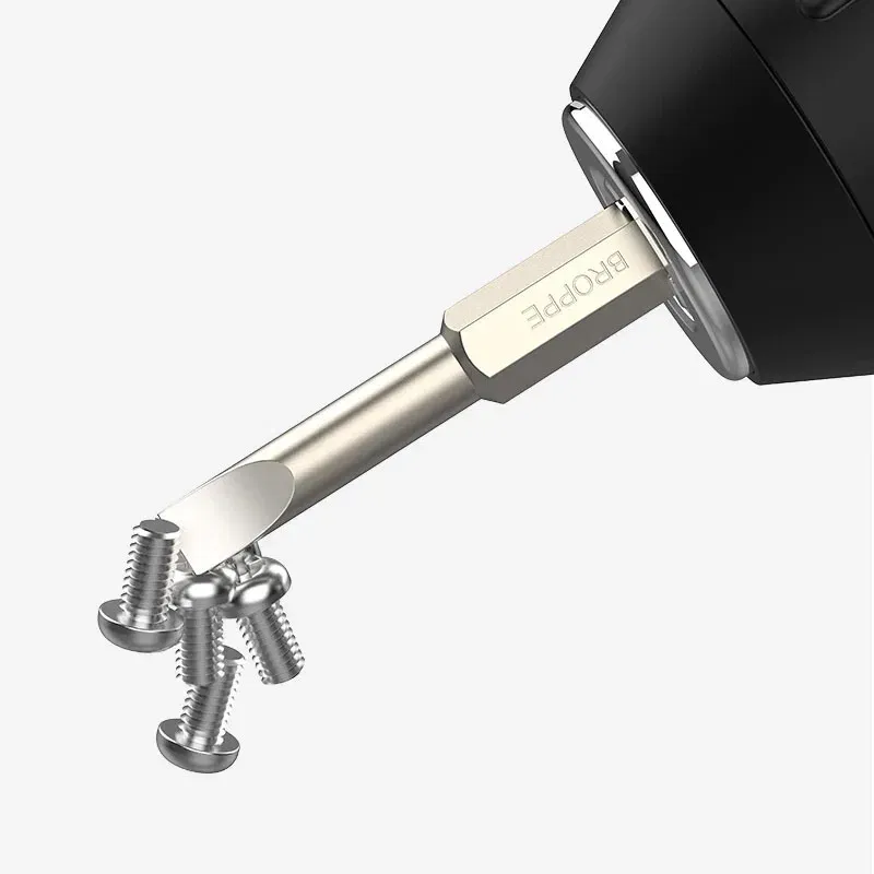 Color: Gold - Flat Head Screwdriver Bit Set Magnetic Tip Slotted Screwdriver Electric Driver Tool S2 Steel 1/4 Inch Shank Quick Change