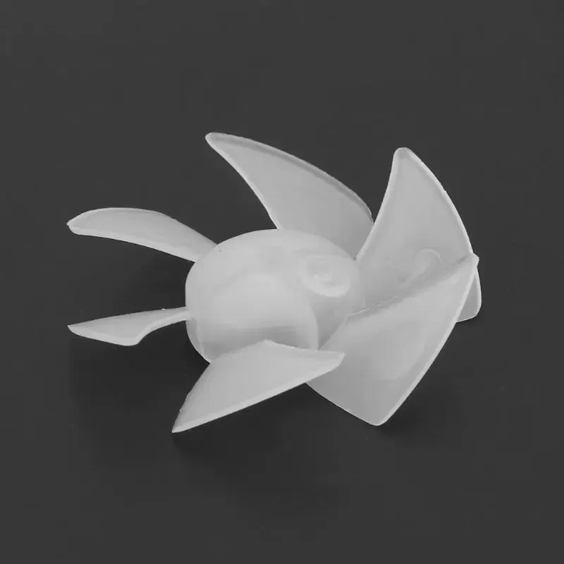 Color: Beige - D0AB Small Power Mini Plastic Fan Blade 4/6 Leaves For Hairdryer Motor