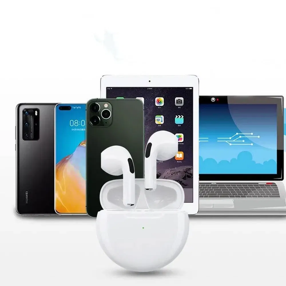 Color: Black - Original Air Pro 6 TWS Wireless Bluetooth Earphones Headphones Mini Earpone Headset For Xiaomi Android iPhone Earbuds