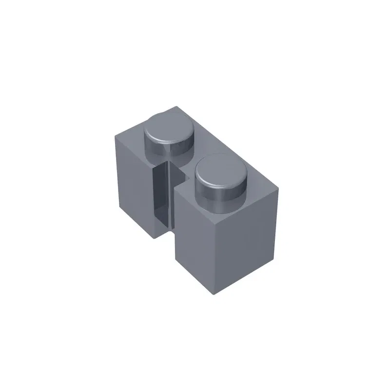 Color: Clear - Gobricks GDS-798 BRICK 1X2 W. GROOVE compatible with lego 4216 children's toys Assembles Building Blocks Technical
