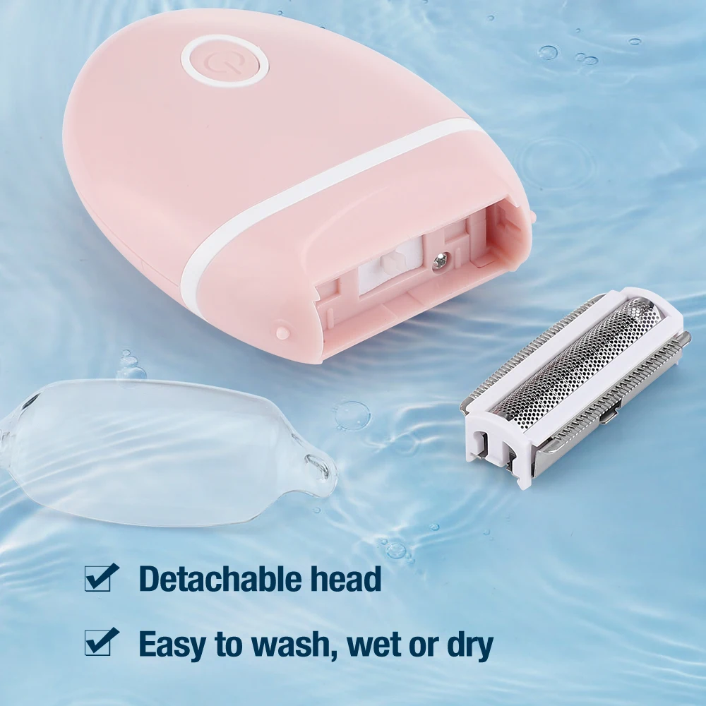 Women Epilator Electric Shaver Facial Body Hair Removal Lady Leg Bikini Trimmer Hair Remover Underarms for Wet and Dry