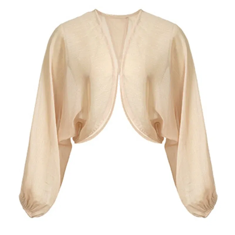 Color: Pink, Size: S, Ships From: CN - 2023 Elegant Chic Sunscreen Tops Women's Summer Thin Cardigan Coat Light Thin Long Sleeve Back Slit Outwear Sheer Loose Jackets