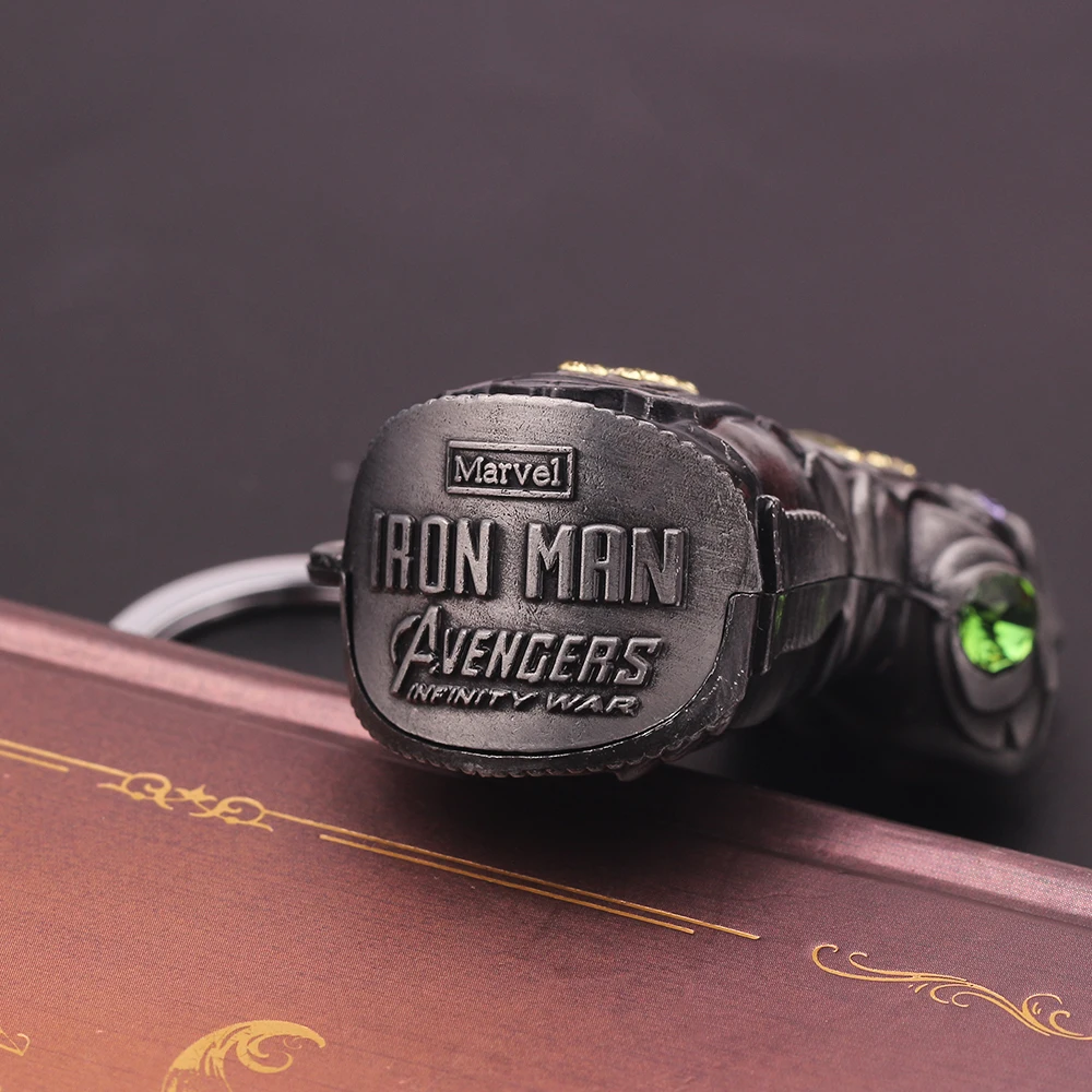 Color: Blue, Ships From: CHINA - Avengers Thanos Infinity Gauntlet Keychain Disney Superhero Iron Man Infinity Gloves Keyrings Car Pendant Key Holder Accessories