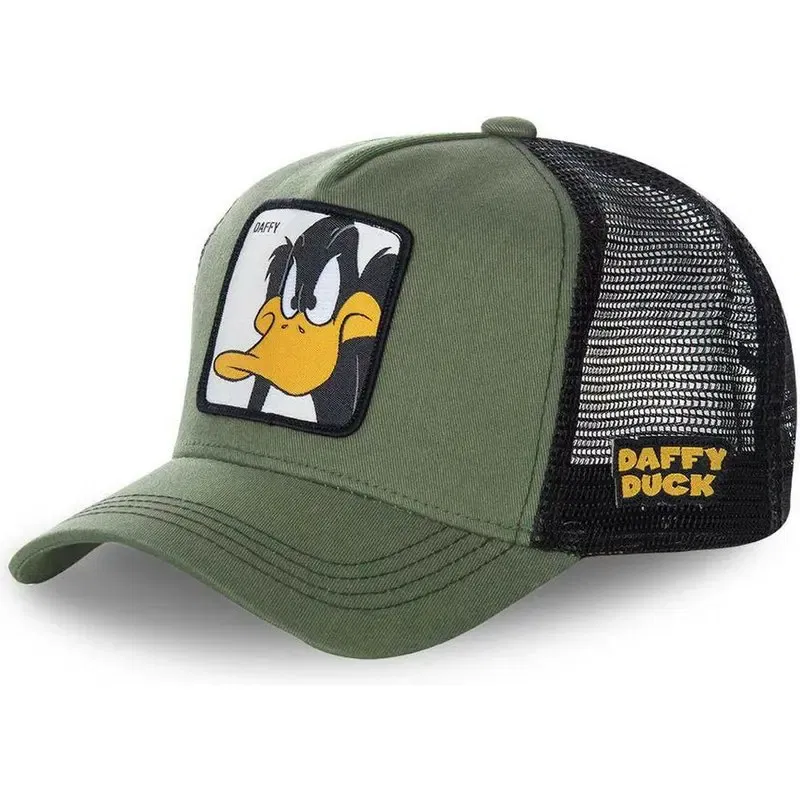 Color: Ivory - High Quality Disney Styles Anime Cartoon Snapback Cotton Baseball Cap Men Women Hip Hop Dad Mesh Hat Trucker Hat Dropshipping