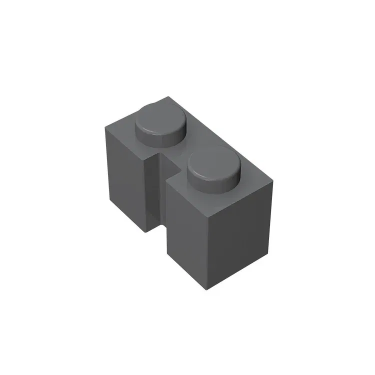 Color: Orange - Gobricks GDS-798 BRICK 1X2 W. GROOVE compatible with lego 4216 children's DIY Educational Building Blocks Technical