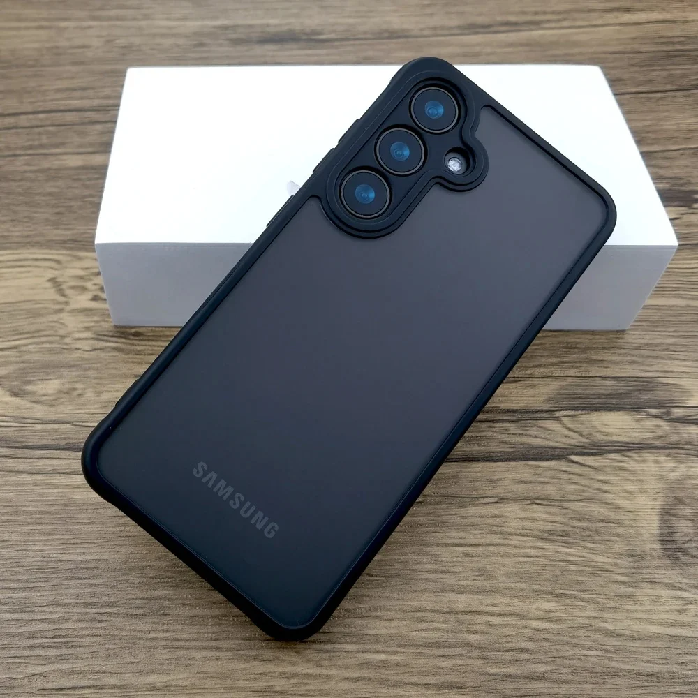 Color: black, Compatibility by Model: Galaxy A13 4G - Luxury Matte Case For Samsung Galaxy A56 A55 A54 A53 A52 A36 A35 A34 A13 A14 A15 A16 A17 A25 A26 A06 A05 A07 Protective Cover