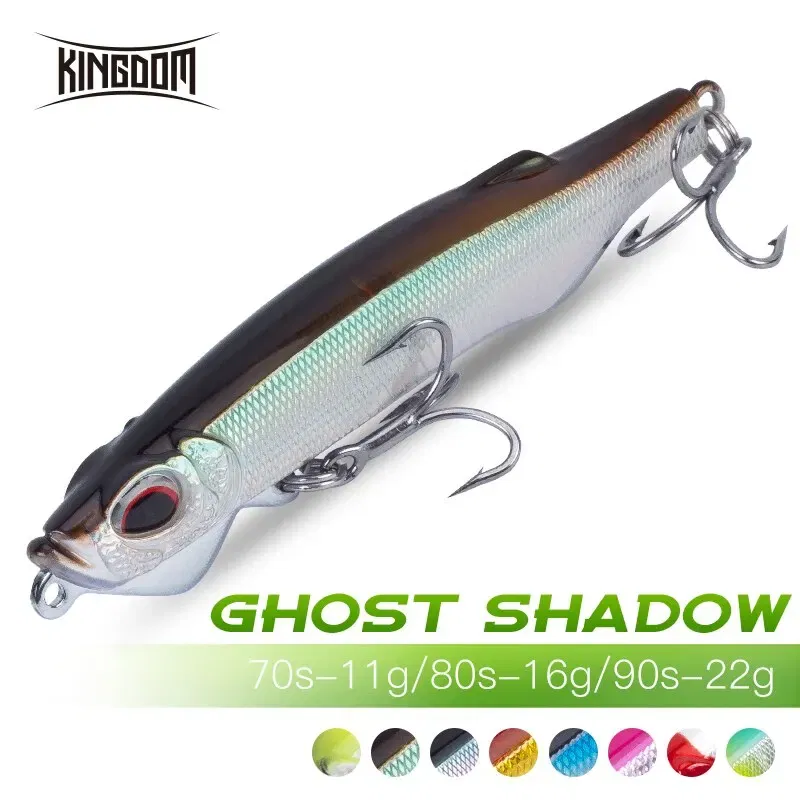 Size: 120mm, Color: Red - Kingdom Fishing Lures Sinking Pencil 11g 16g 22g Far Casting Wobblers Artificial Hard Baits Fishing Tackles Lure For Pike Bass