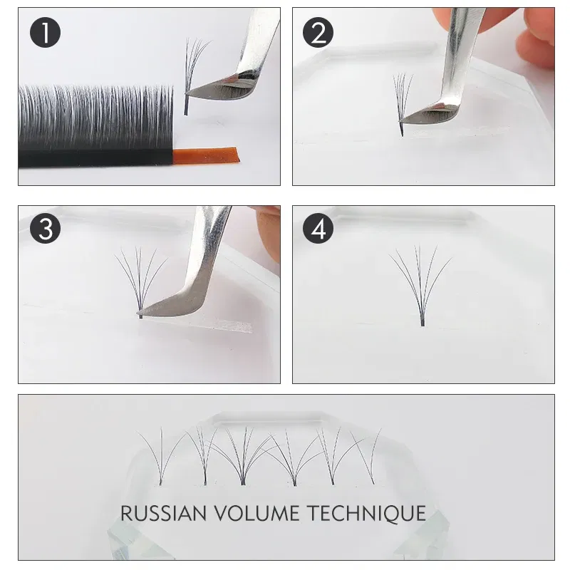 Curl: C, Thickness: 0.10mm, Length: 7mm - Genie 20pcs/lot All Sizes Mink individual lash Extensions hybrid set volume eyelash extensions mega volume individual eyelashes