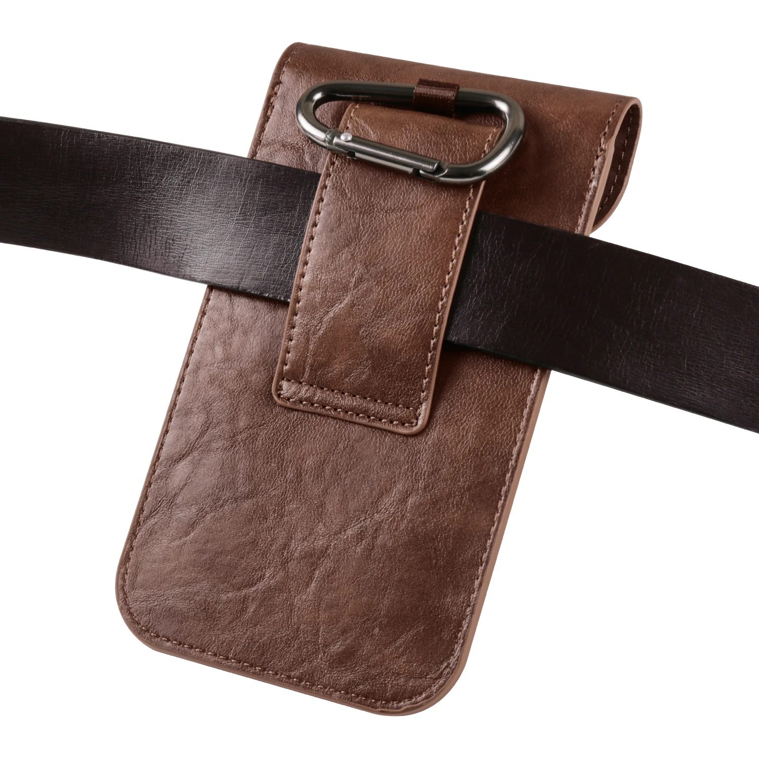 Color: Beige, Material: aluminum - Leather Phone Belt Clip Case Holder For iPhone 16 15 Plus 14 13 12 11 Pro XS Max Redmi Note 10 Men Waist Bag Holster Pouch Cover
