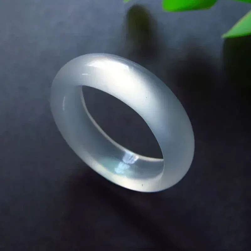 Main Stone Color: WHITE - Natural Chalcedony Hand-carved Jade Ring Fashion Jewelry Gift Jade Rings Various Colors Lovers Gemstones Accessories Wholesale