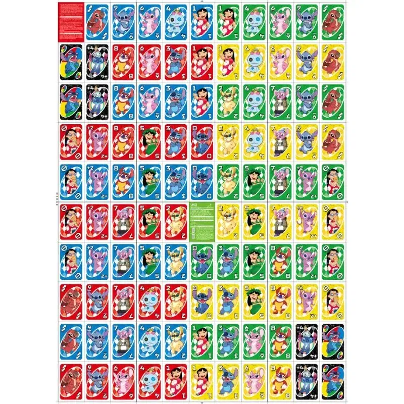 Color: Orange - Stitch Sanrio Kitty Game Board Games Cards Multiplayer Casual Fun Party Games Never Leave a Trace Hot Selling Now!