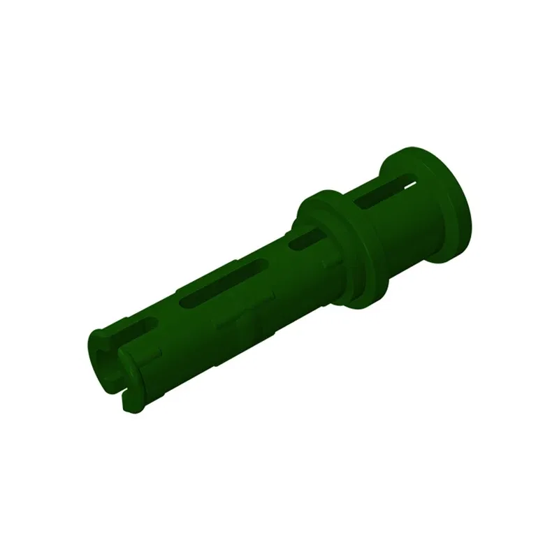 Color: WHITE - Gobricks 10PCS Bricks Technical Pin 3L with Friction Ridges Lengthwise and Stop Bush Compatible With 32054 Assembles Block