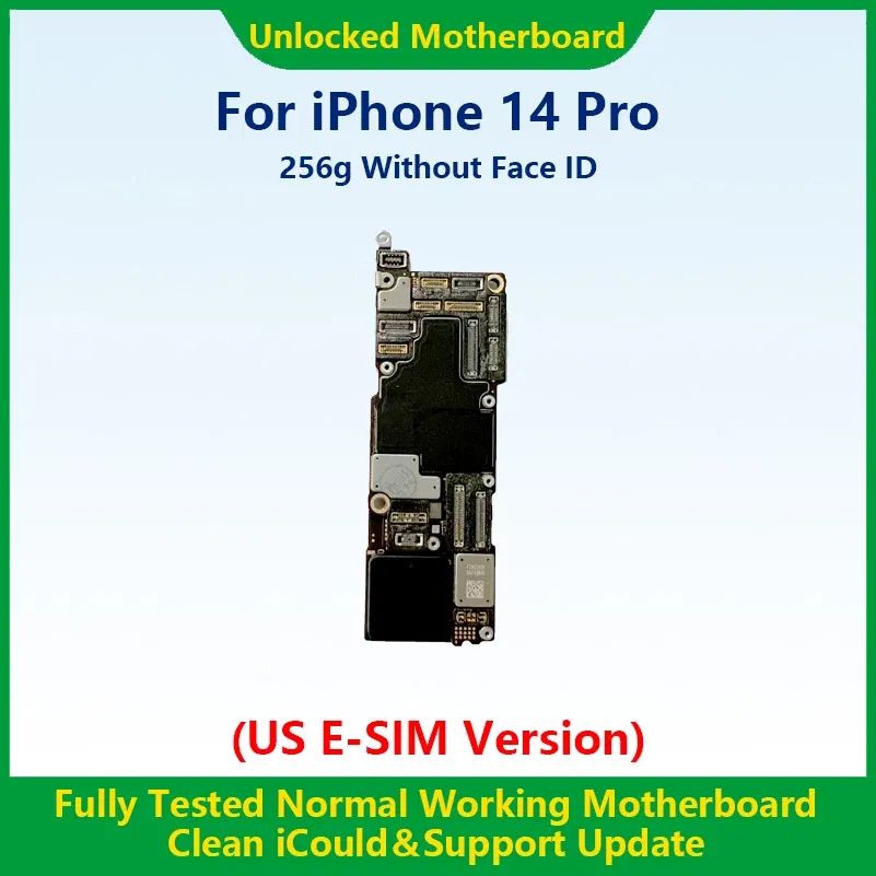 Color: Orange/Black, Ships From: CHINA - Top 100%Working Fully Tested Mainboard For iPhone 14 Pro Max Unlocked Motherboard With Face ID Cleaned iCloud US E-SIM Version